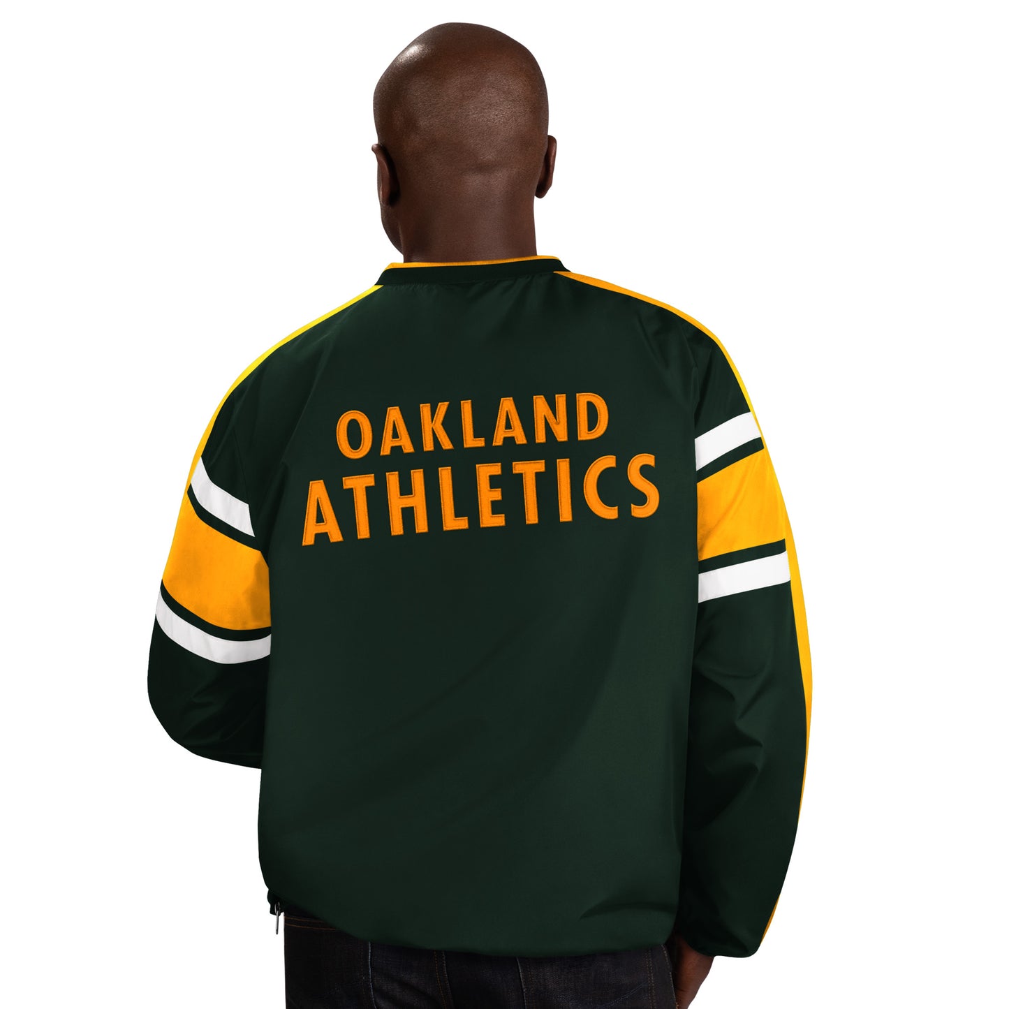 OAKLAND ATHLETICS MEN'S SWING ROUTE WINDBREAKER JACKET