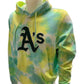 OAKLAND ATHLETICS MEN'S NEON TIE DYE HOODIE SWEATSHIRT