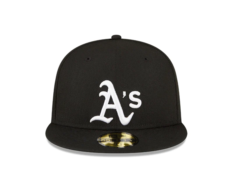 a's hat black and white