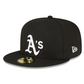 OAKLAND ATHLETICS SIDEPATCH WORLD SERIES PATCH 59FIFTY FITTED HAT - BLACK/ WHITE