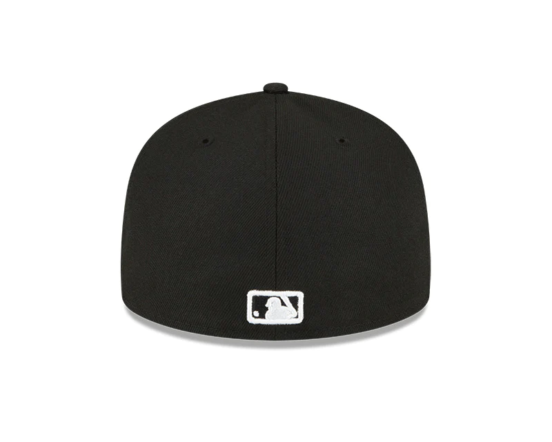 OAKLAND ATHLETICS SIDEPATCH WORLD SERIES PATCH 59FIFTY FITTED HAT - BLACK/ WHITE