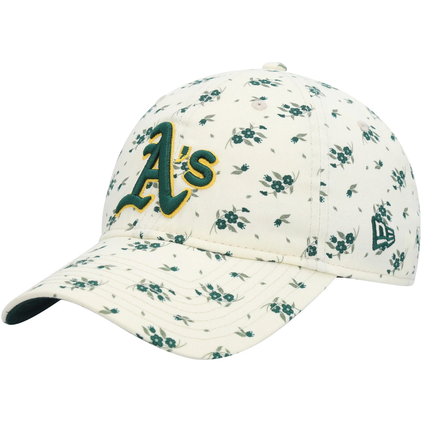 OAKLAND ATHLETICS WOMEN'S BLOOM 9TWENTY ADJUSTABLE HAT - CREAM