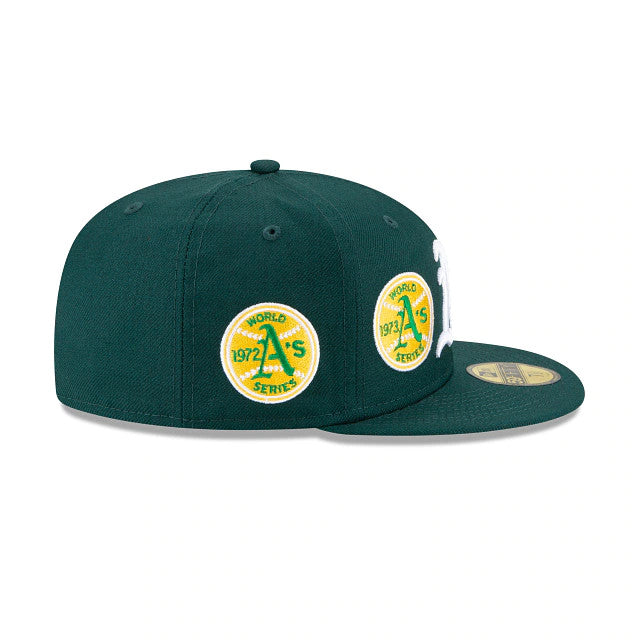 OAKLAND ATHLETICS WORLD CHAMPIONS 9085 59FIFTY FITTED