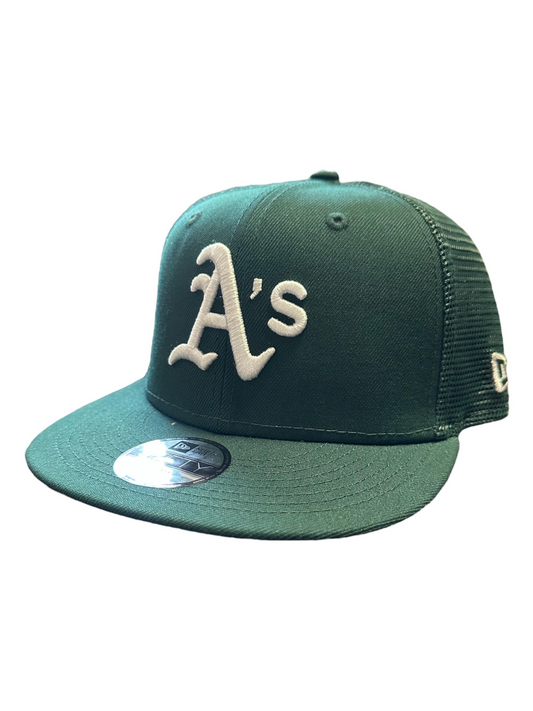 OAKLAND ATHLETICS YOUTH CLASSIC TRUCKER 9FIFTY SNAPBACK