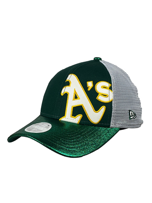 OAKLAND ATHLETIC'S WOMEN'S LOGO GLAM 9FORTY ADJUSTABLE