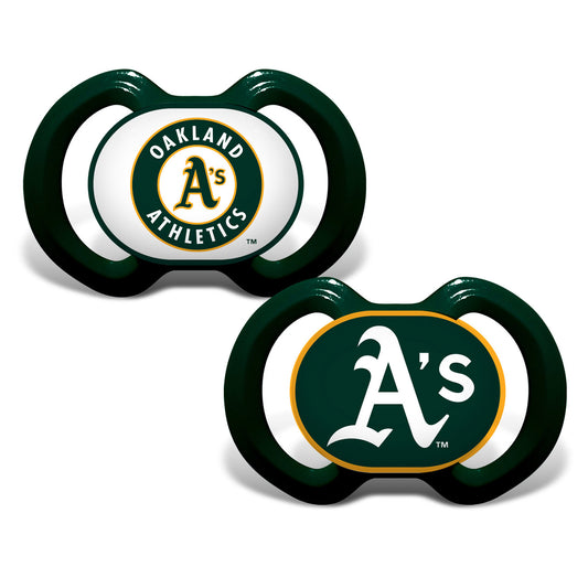 OAKLAND ATHLETICS 2-PACK PACIFIERS