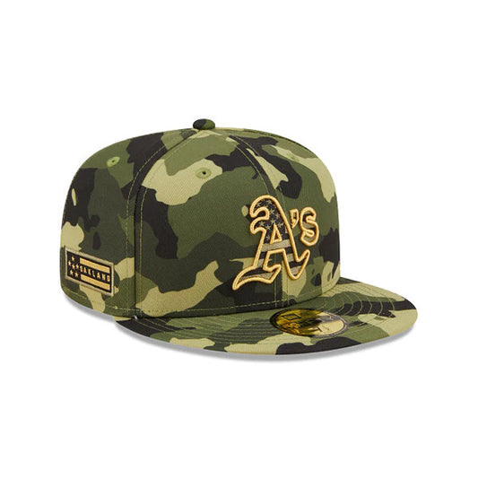 OAKLAND ATHLETICS 2022 FUERZAS ARMADAS 59FIFTY EQUIPADO