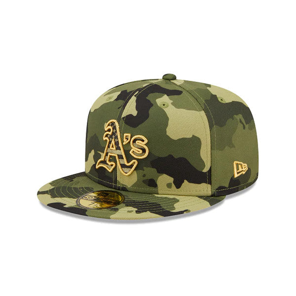 OAKLAND ATHLETICS 2022 FUERZAS ARMADAS 59FIFTY EQUIPADO