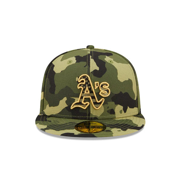 OAKLAND ATHLETICS 2022 FUERZAS ARMADAS 59FIFTY EQUIPADO