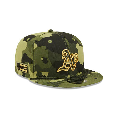 GORRA GORRA 9FIFTY DE LAS FUERZAS ARMADAS DE OAKLAND ATHLETICS 2022