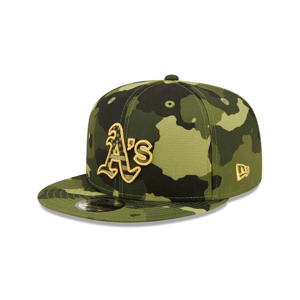 GORRA GORRA 9FIFTY DE LAS FUERZAS ARMADAS DE OAKLAND ATHLETICS 2022