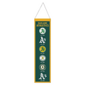 OAKLAND ATHLETICS 8" X 32" EVOLUTION WOOL BANNER