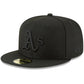 OAKLAND ATHLETICS BLACK ON BLACK BASIC LOGO FITTED 59FIFTY