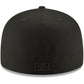 OAKLAND ATHLETICS BLACK ON BLACK BASIC LOGO FITTED 59FIFTY