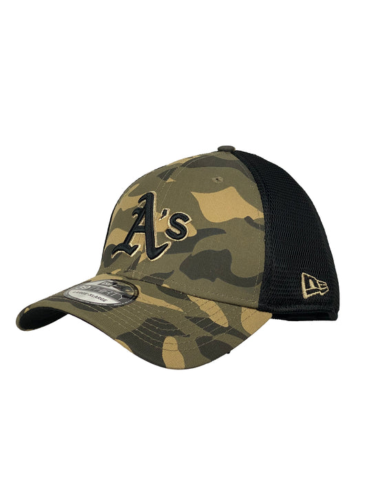 OAKLAND ATHLETICS CAMO NEO 39THIRTY FLEX FIT