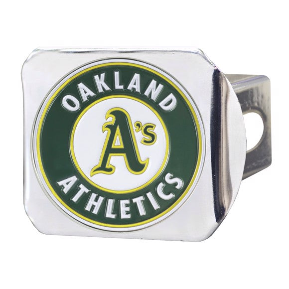 ENGANCHE DE LOGOTIPO EN COLOR CROMADO OAKLAND ATHLETICS