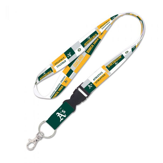 OAKLAND ATHLETICS COLOR BLOCK LANYARD