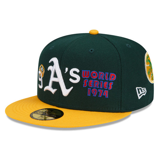 OAKLAND ATHLETICS CUENTA LOS ANILLOS 59FIFTY EQUIPADO