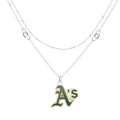 COLLAR DOBLE DE LUJO DE OAKLAND ATHLETICS