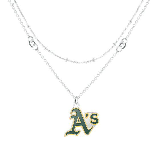 OAKLAND ATHLETICS DUAL FANCY NECKLACE