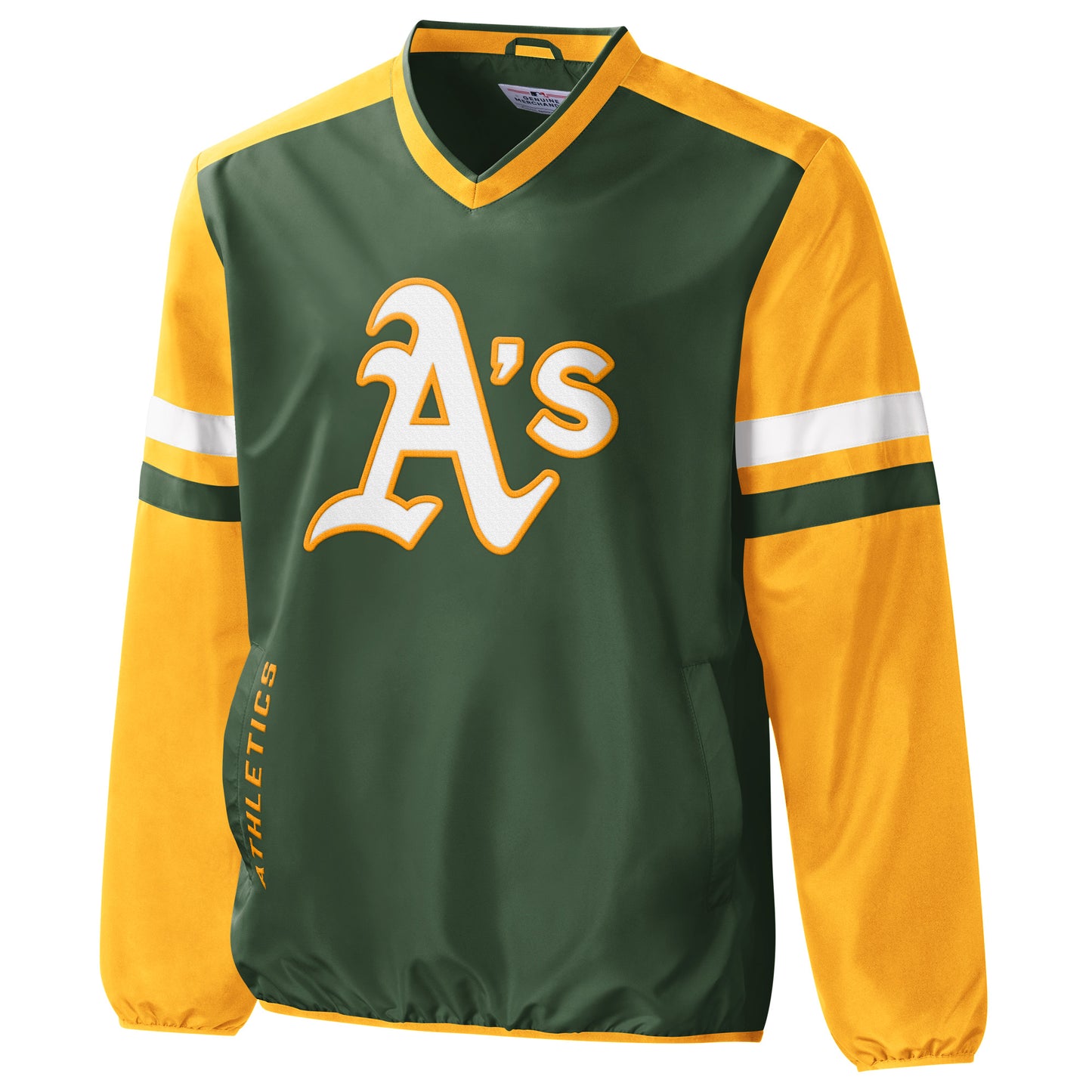 OAKLAND ATHLETICS MEN'S BATTER BOX PULLOVER JACKET