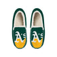 OAKLAND ATHLETICS MEN'S COLOR BLOCK MOCCASINS