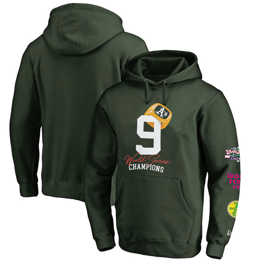 SUDADERA CON CAPUCHA OAKLAND ATHLETICS COUNT THE RINGS PARA HOMBRE