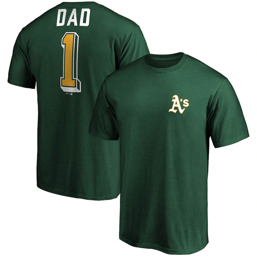ATHLETICS MEN'S FATHERS DAY T-SHIRT - GREEN