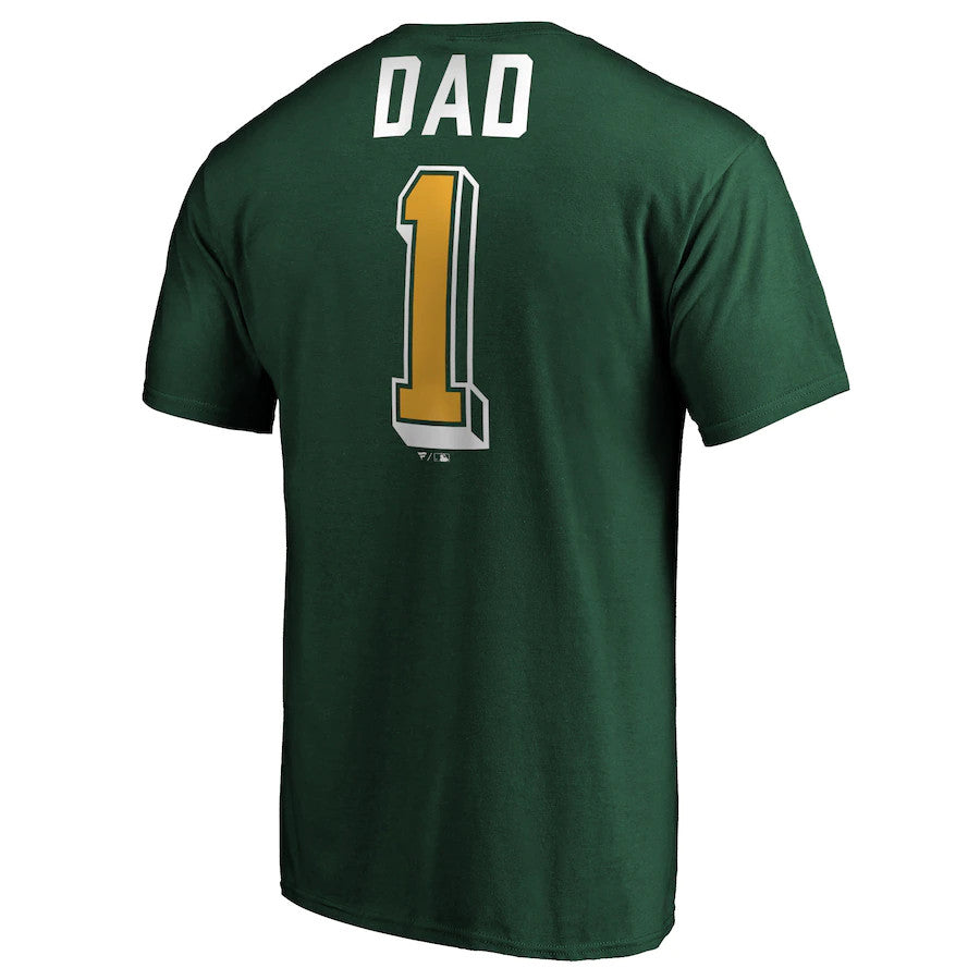 ATHLETICS MEN'S FATHERS DAY T-SHIRT - GREEN