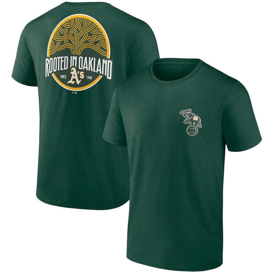 OAKLAND ATHLETICS MEN'S ICONIC BRING IT ON T-SHIRT - GREEN