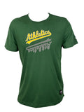 ATHLETICS MEN'S NEW ERA MIRROR T-SHIRT - GREEN
