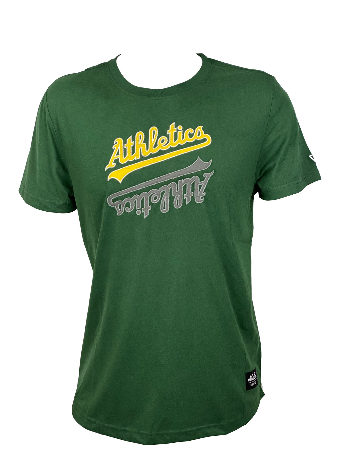 ATHLETICS MEN'S NEW ERA MIRROR T-SHIRT - GREEN