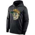ATHLETICS MEN'S NEW ERA SUGAR SKULL PULLOVER HOODED SWEATSHIRT - BLACK