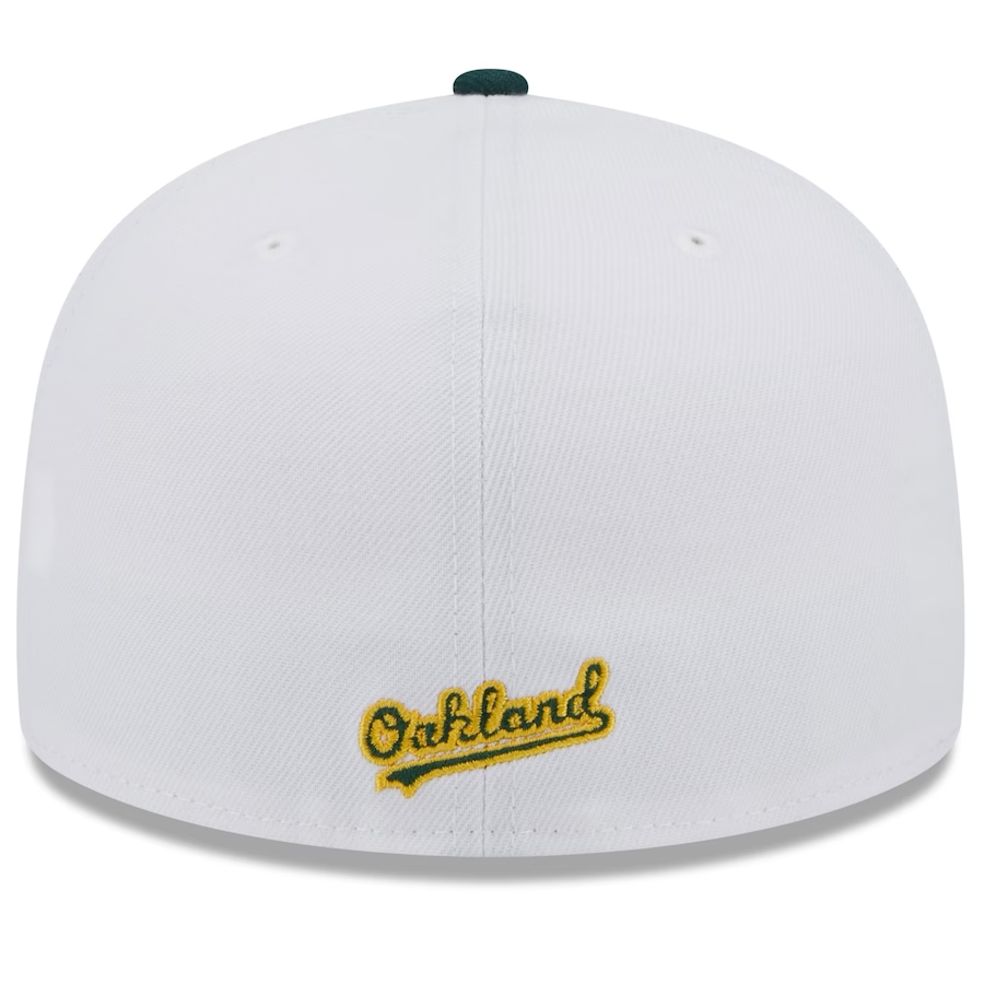 OAKLAND ATHLETICS MEN'S WHITE/GREEN STATE 59FIFTY FITTED