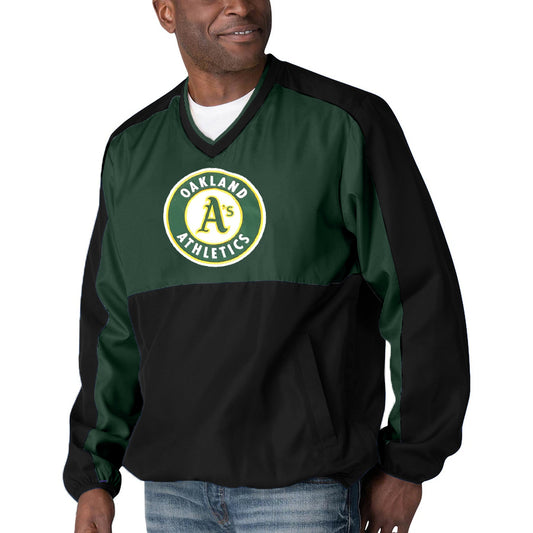 OAKLAND ATHLETICS MENS HIGH HEAT PULLOVER JACKET