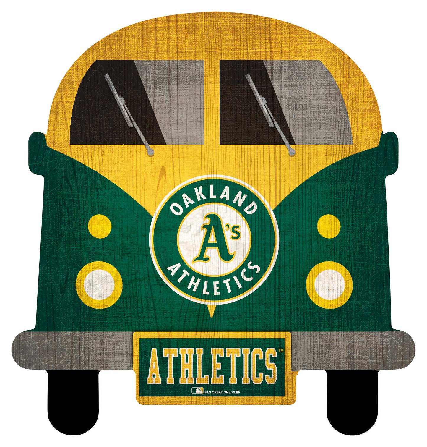 OAKLAND ATHLETICS TEAM BUS SIGN