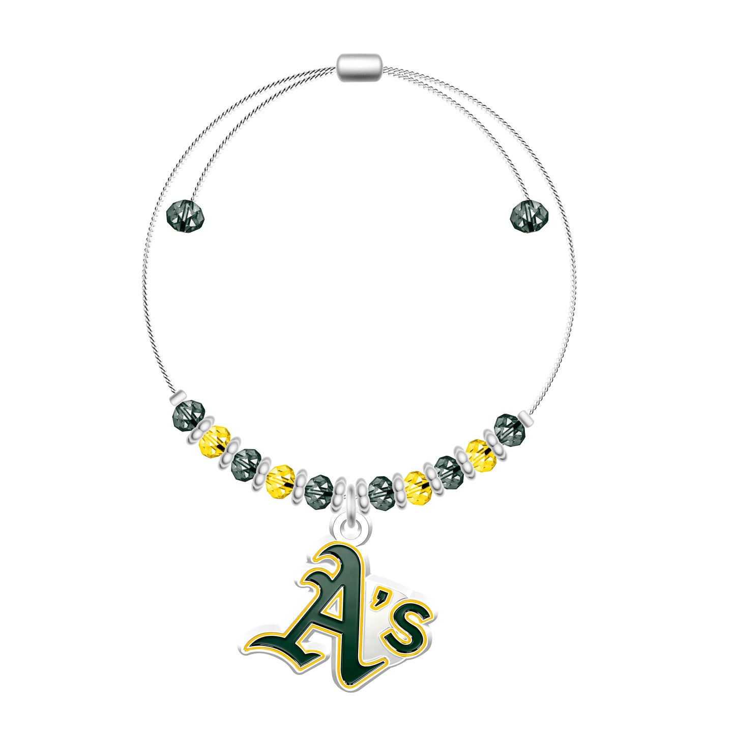 BRAZALETE DE DOS TONOS DE OAKLAND ATHLETICS