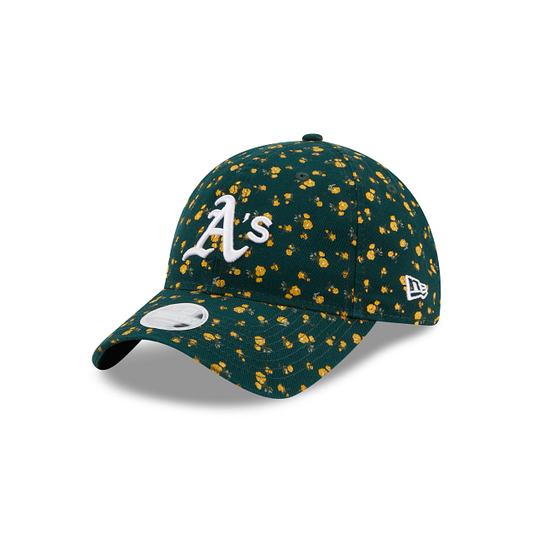 OAKLAND ATHLETICS WOMEN'S FLORAL 9TWENTY ADJUSTABLE HAT - GREEN