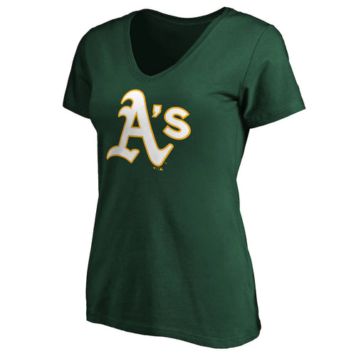 CAMISETA CON LOGO OFICIAL DE MUJER OAKLAND ATHLETICS