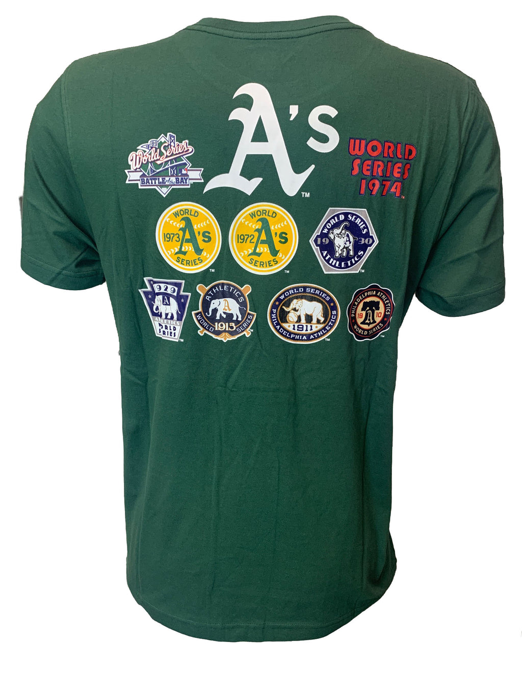 CAMISETA DE CAMPEONES MUNDIALES DE OAKLAND ATHLETICS