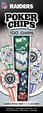 LAS VEGAS RAIDERS 100PC FICHAS DE POKER