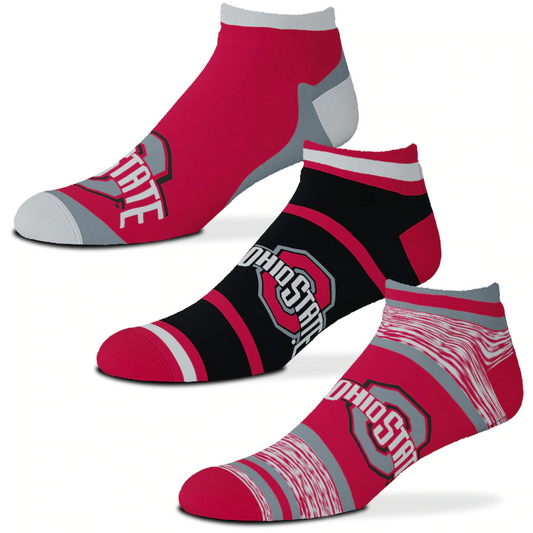 PACK DE 3 CALCETINES BUCKEYES DEL ESTADO DE OHIO