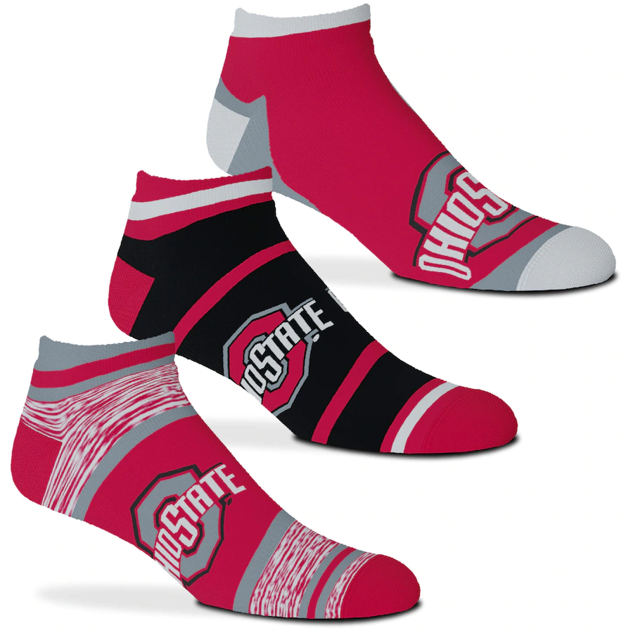 PACK DE 3 CALCETINES BUCKEYES DEL ESTADO DE OHIO