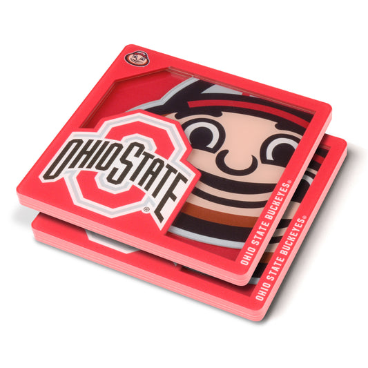 OHIO STATE BUCKEYES 3D COASTER