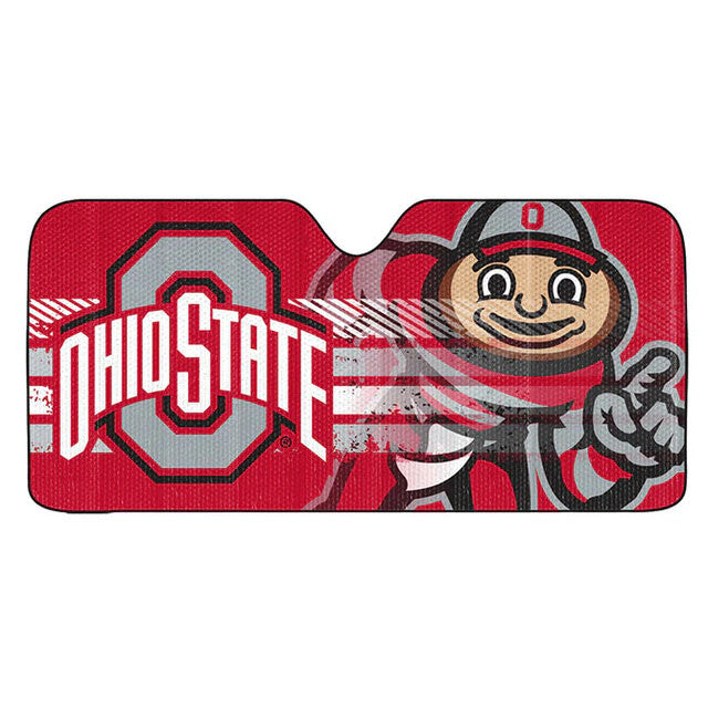 OHIO STATE BUCKEYES AUTO SUN SHADE - 59"X27"