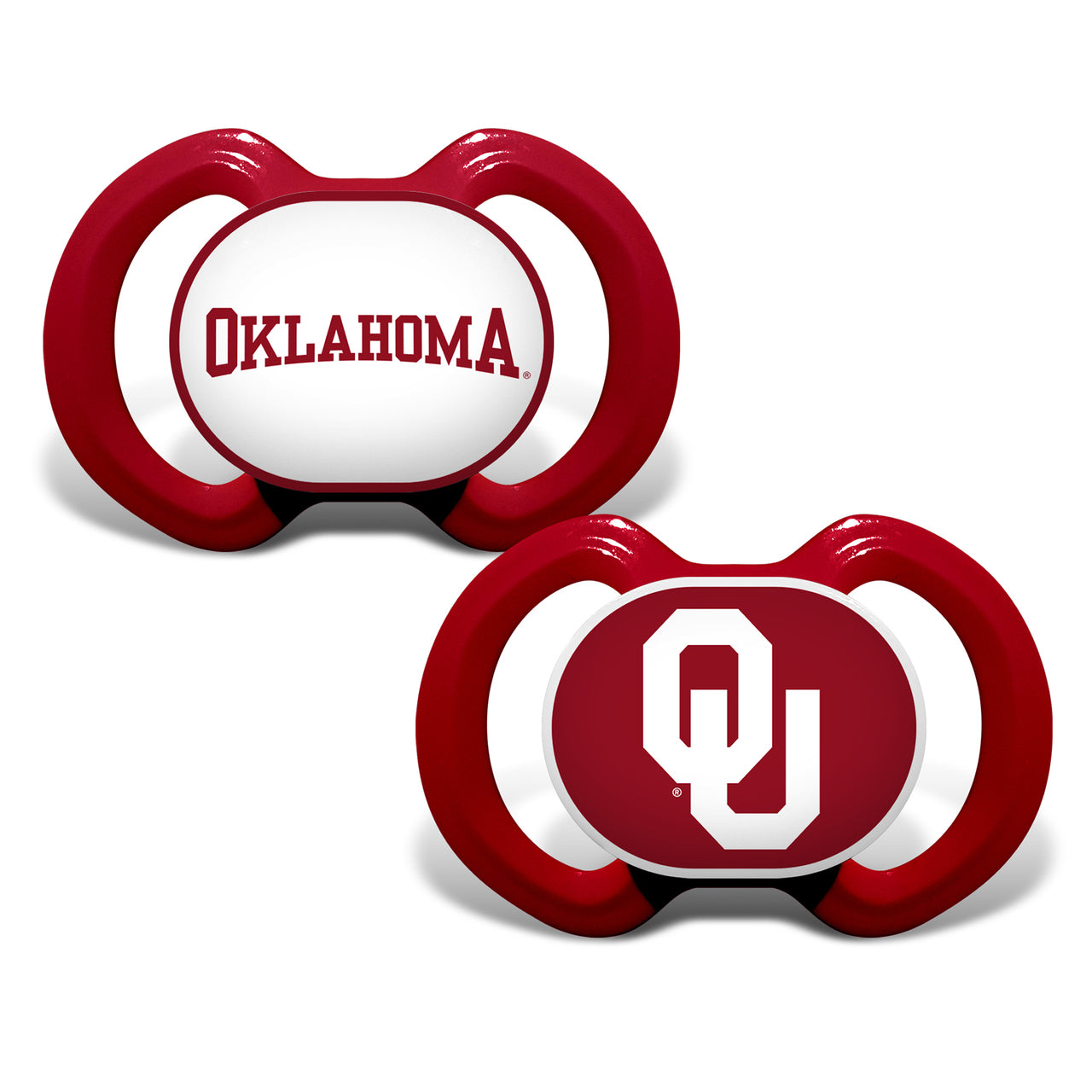 OKLAHOMA SOONERS 2-PACK PACIFIERS