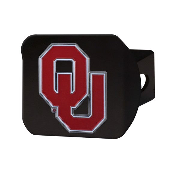 OKLAHOMA SOONERS BLACK LOGO HITCH