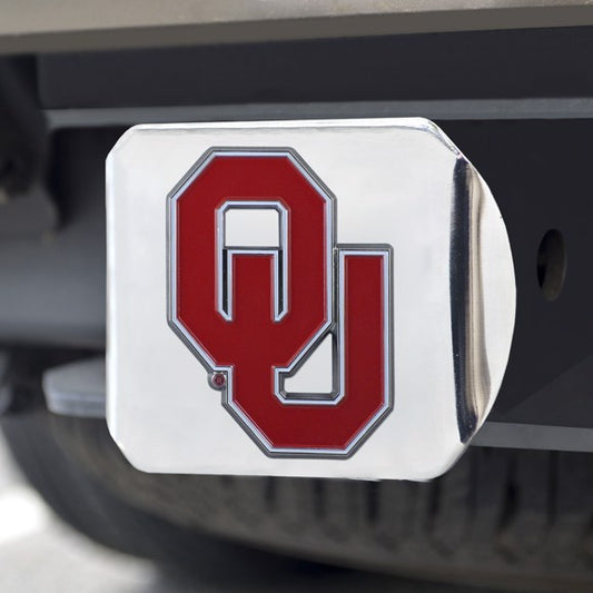 OKLAHOMA SOONERS CHROME LOGO HITCH