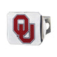 OKLAHOMA SOONERS CHROME LOGO HITCH