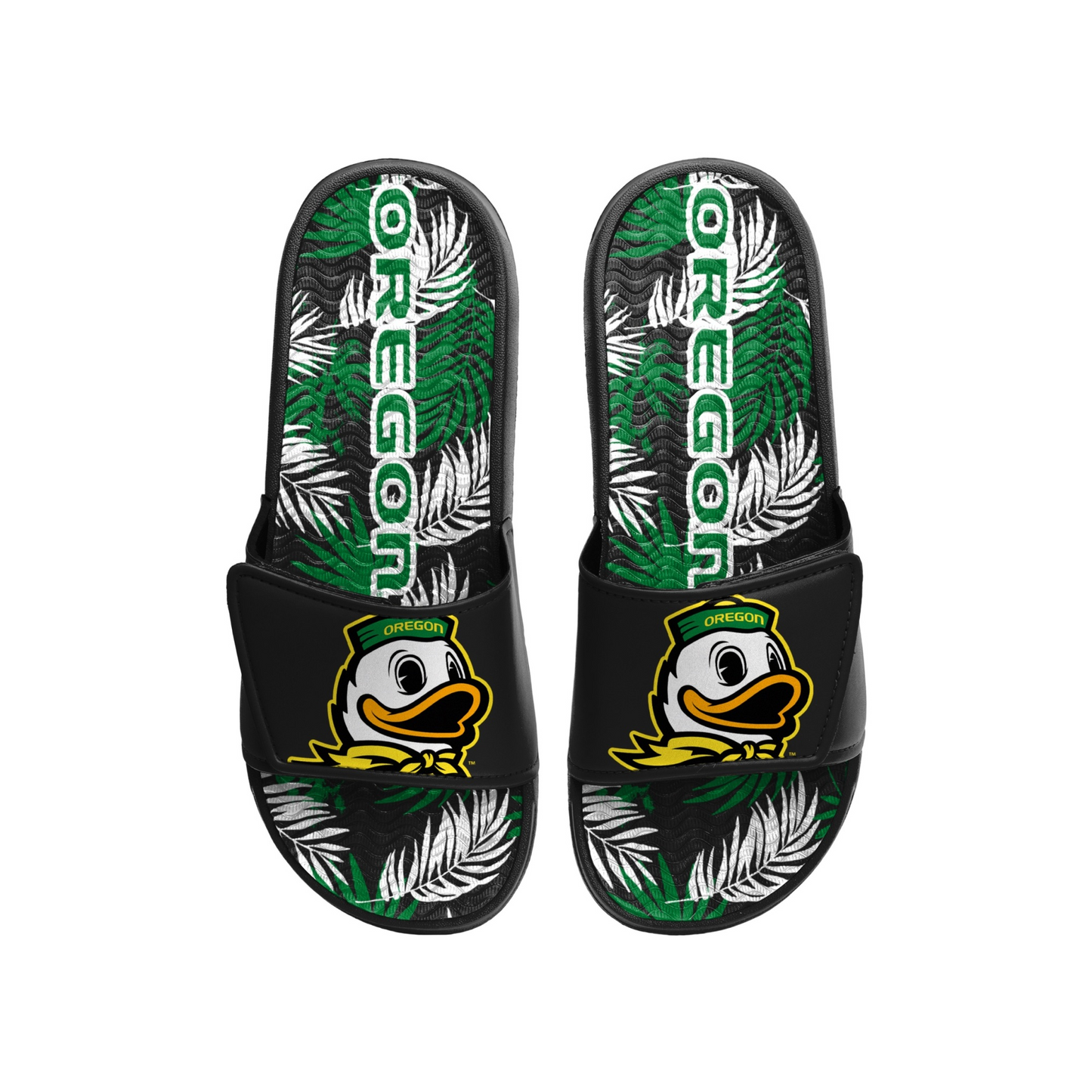 OREGON DUCKS MEN'S FLORAL GEL SLIDES